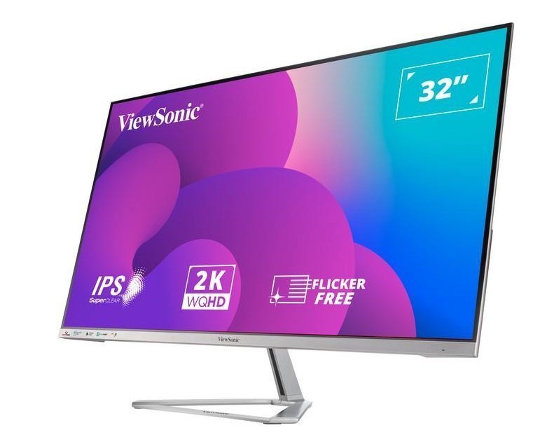Viewsonic Monitor VX 32” 2K IPS 75Hz Frameless/Speakers/DisplayPort/HDMI VX3276-2K-mhd-2