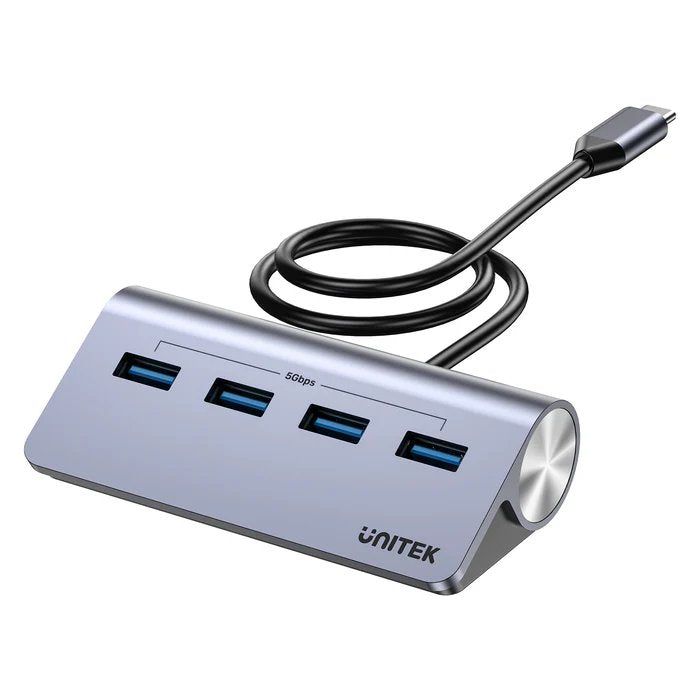 Unitek USB-C Hub 4xUSB-A 5Gbps & USB-C Power Port & 80cm Cable H1337B