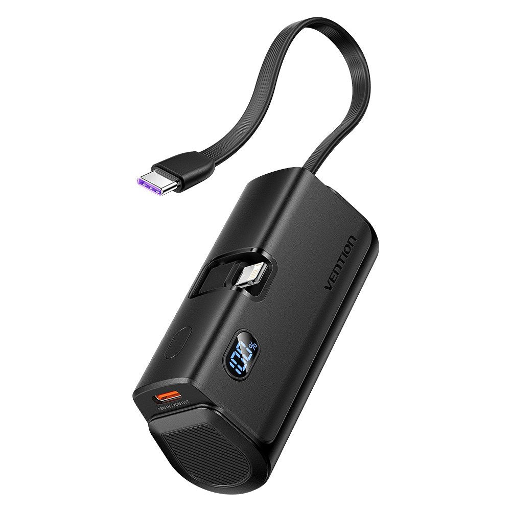 Vention Powerbank 4800mAh 22.5W Foldable Lightning Black FHRB0