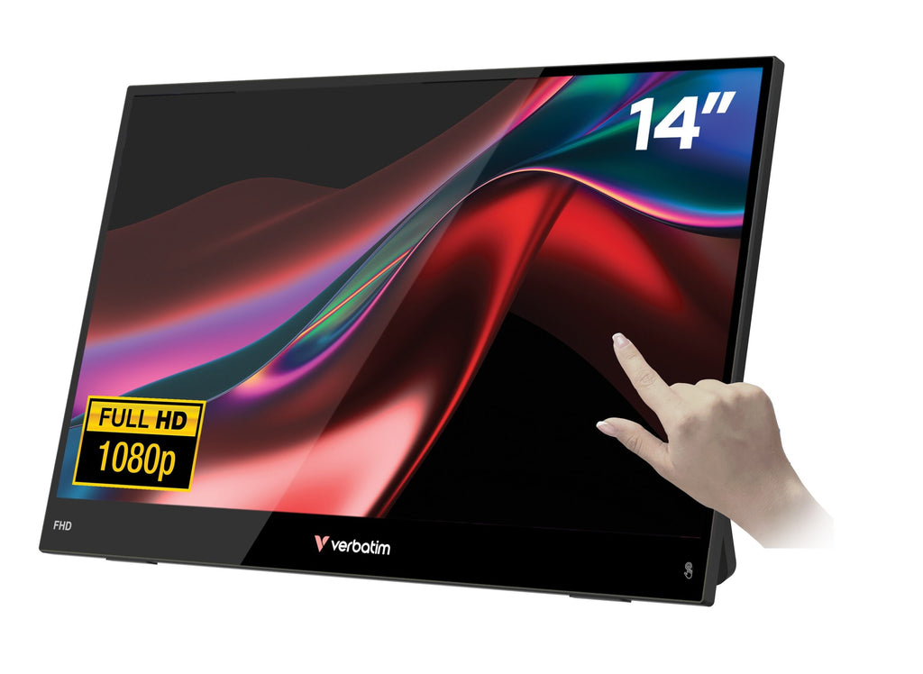 Verbatim Monitor Portable Touch 14″ Full-HD USB-C LIGHT Series