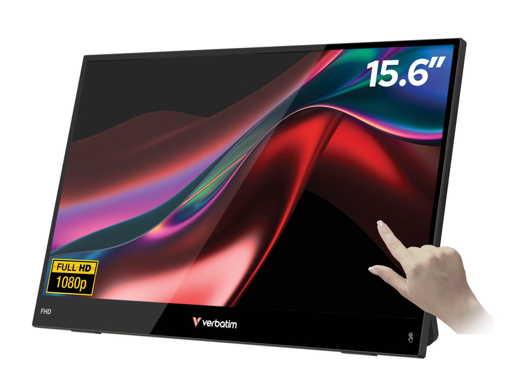 Verbatim Monitor Portable Touch 15.6″ Full-HD USB-C LIGHT Series