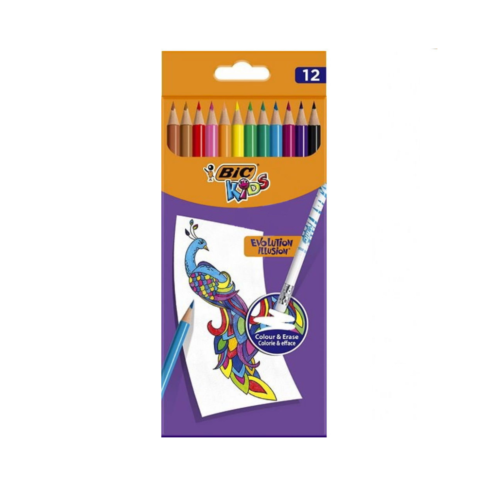 Bic Kids Evolution Stripes Σετ Ξυλομπογιές 12τμχ