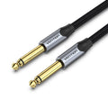 Vention AUDIO 6.3mm M-M Braided Cable Aluminum 1.5m BASHG