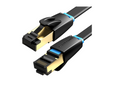 Vention NETWORK Cable CAT8 SFTP Flat 0.5m Black IKCBD
