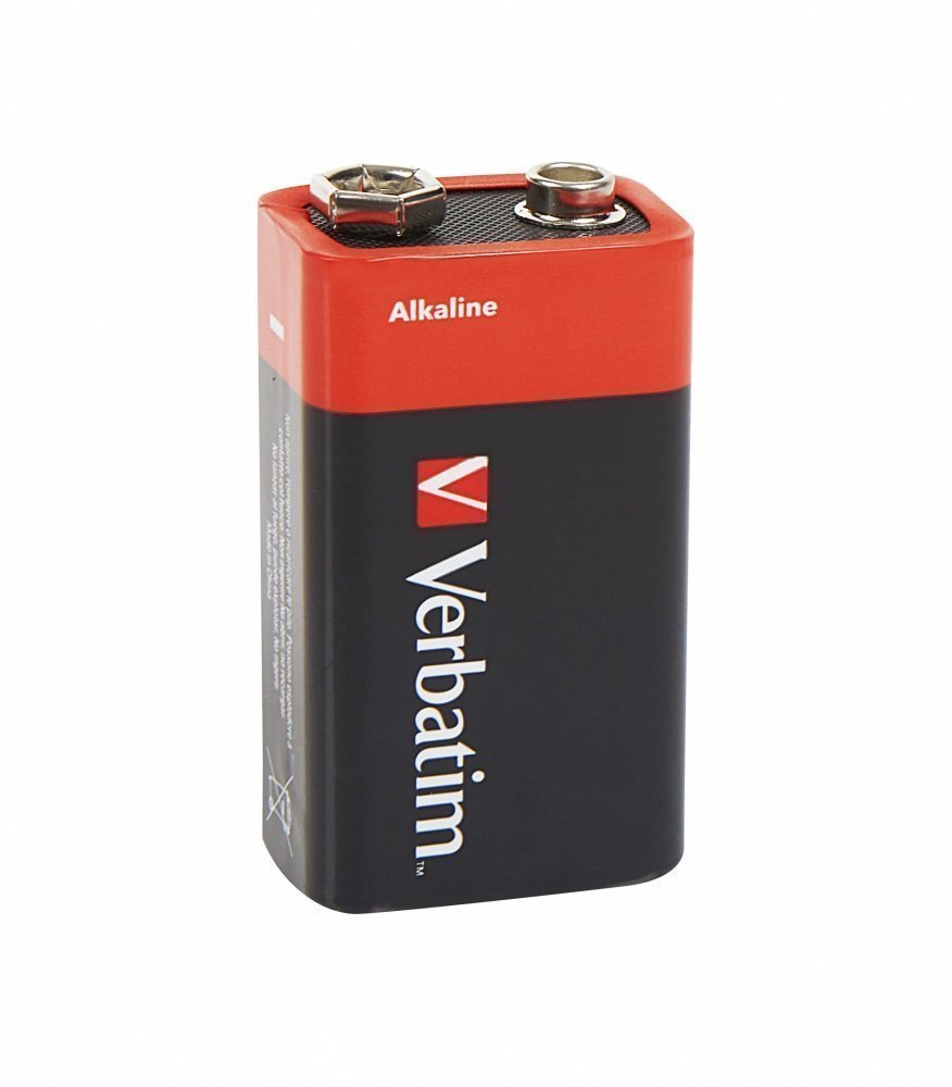 Verbatim Alkaline 9V 1pc Batteries