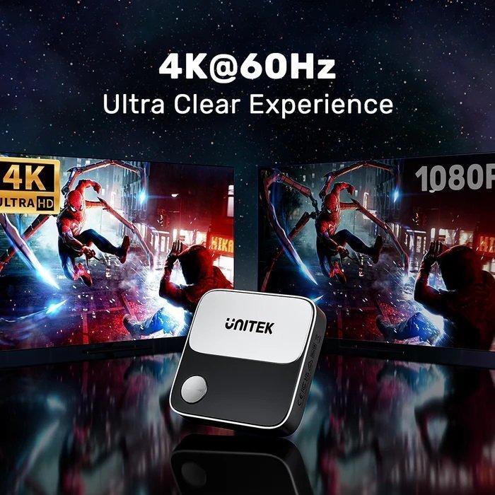 Unitek Wireless Screen Sharing Adapter Up to 25M Black