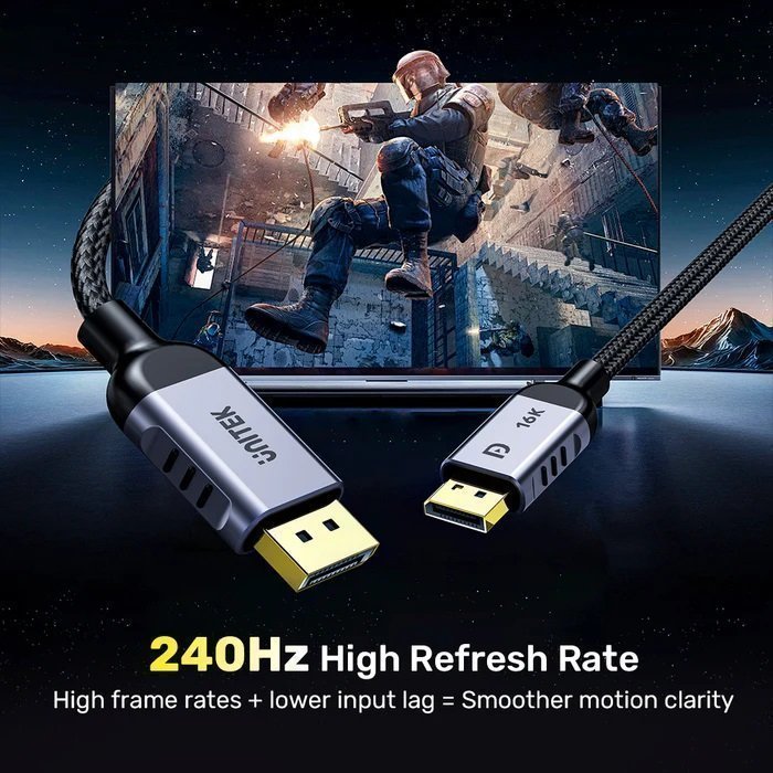 Unitek  DisplayPort 2.1 Cable 8K 120Hz 2.0m