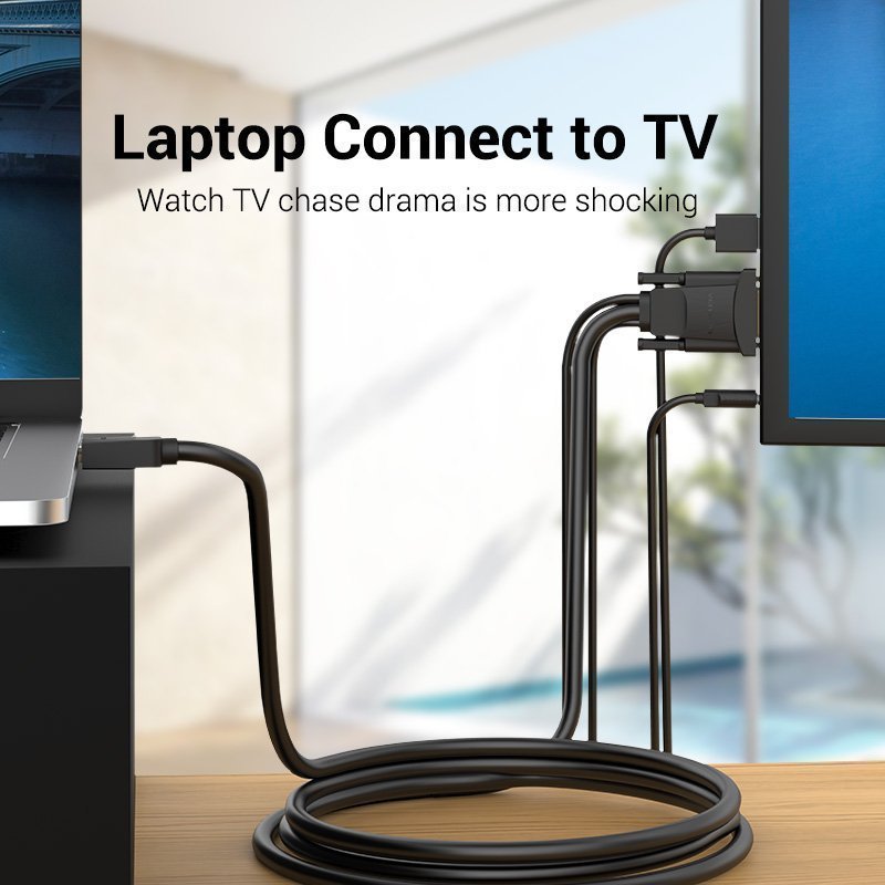 Vention HDMI Cable to VGA+Audio & USB Power 2.0m ABIBH