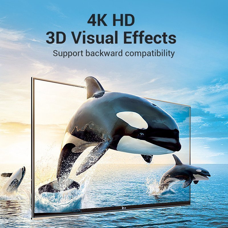 Vention HDMI Adaptor Male to Female 4K60Hz AIMB0
