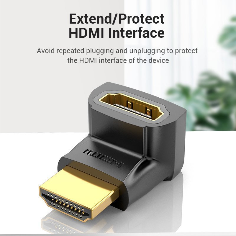 Vention HDMI Adaptor Male to Female 270 Degree RA AINB0