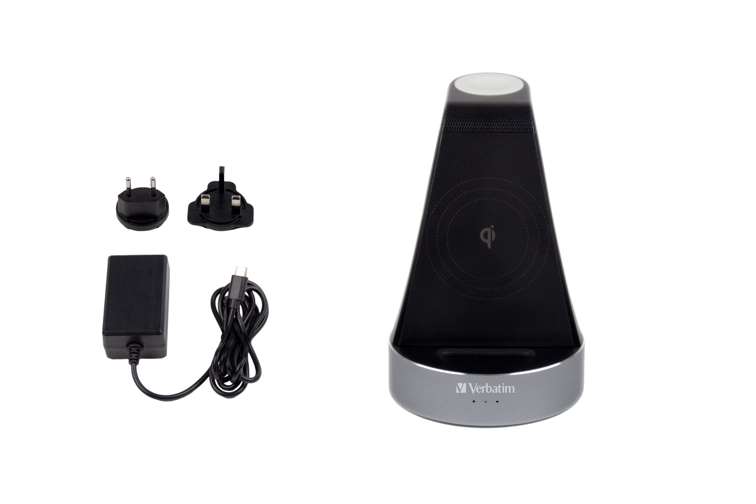 Verbatim Charger Desktop Wireless Qi MFI 2in1 Apple Devices WCS-01