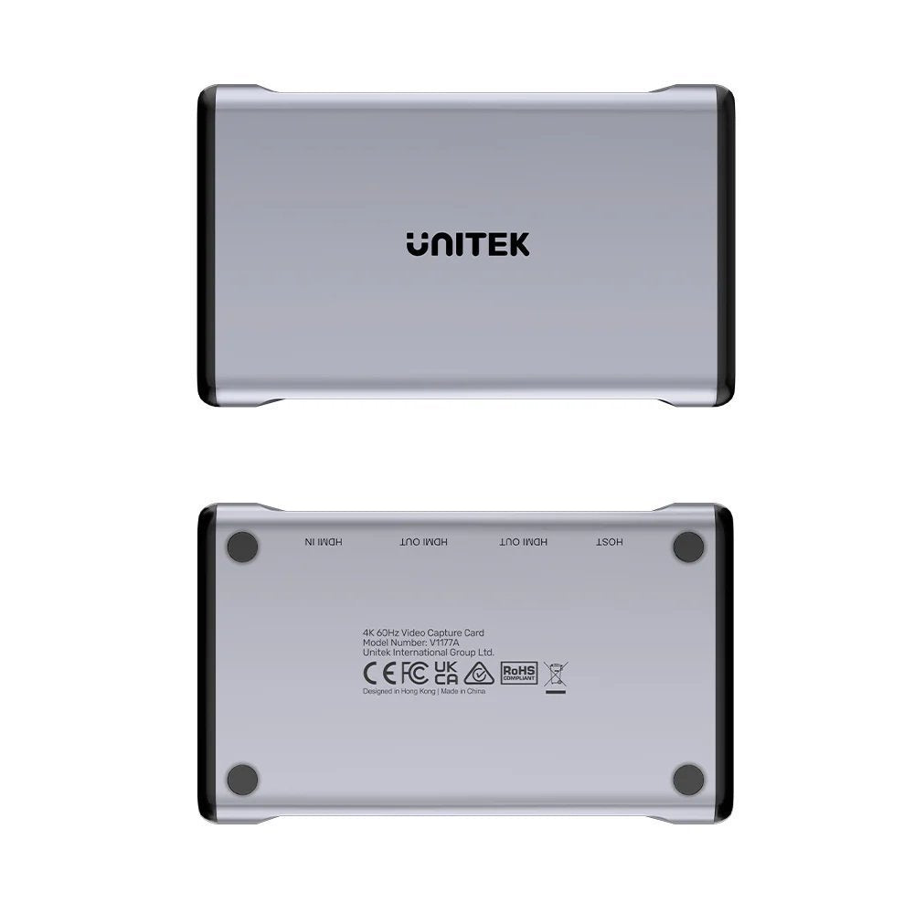 Unitek Capture Card 4K60Hz 3.5mm Audio & Dual HDMI Loop Out V1177A