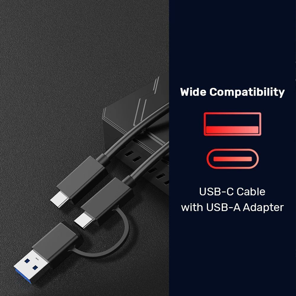Unitek USB-C M.2 NVMe & 2.5” SATA 10Gbps Dual Enclosure S1229C