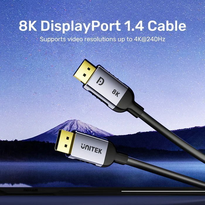 Unitek DisplayPort 1.4 Cable 8K 60Hz 1.5m C1628G-1.5M