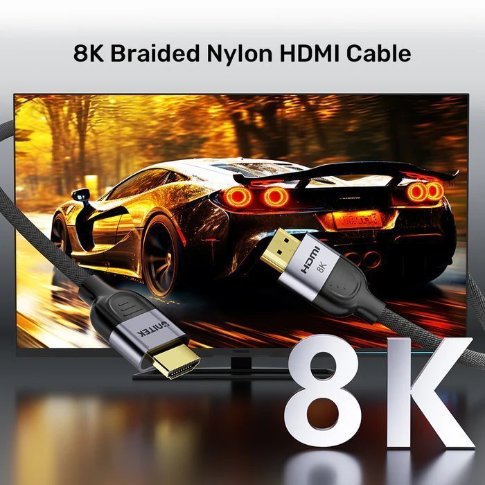 Unitek HDMI 2.1 Cable 8K60Hz Braided 1.5m C11093RGY-1.5M