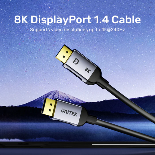 Unitek DisplayPort 1.4 Cable 8K 60Hz 2.0m C1628BK-2M