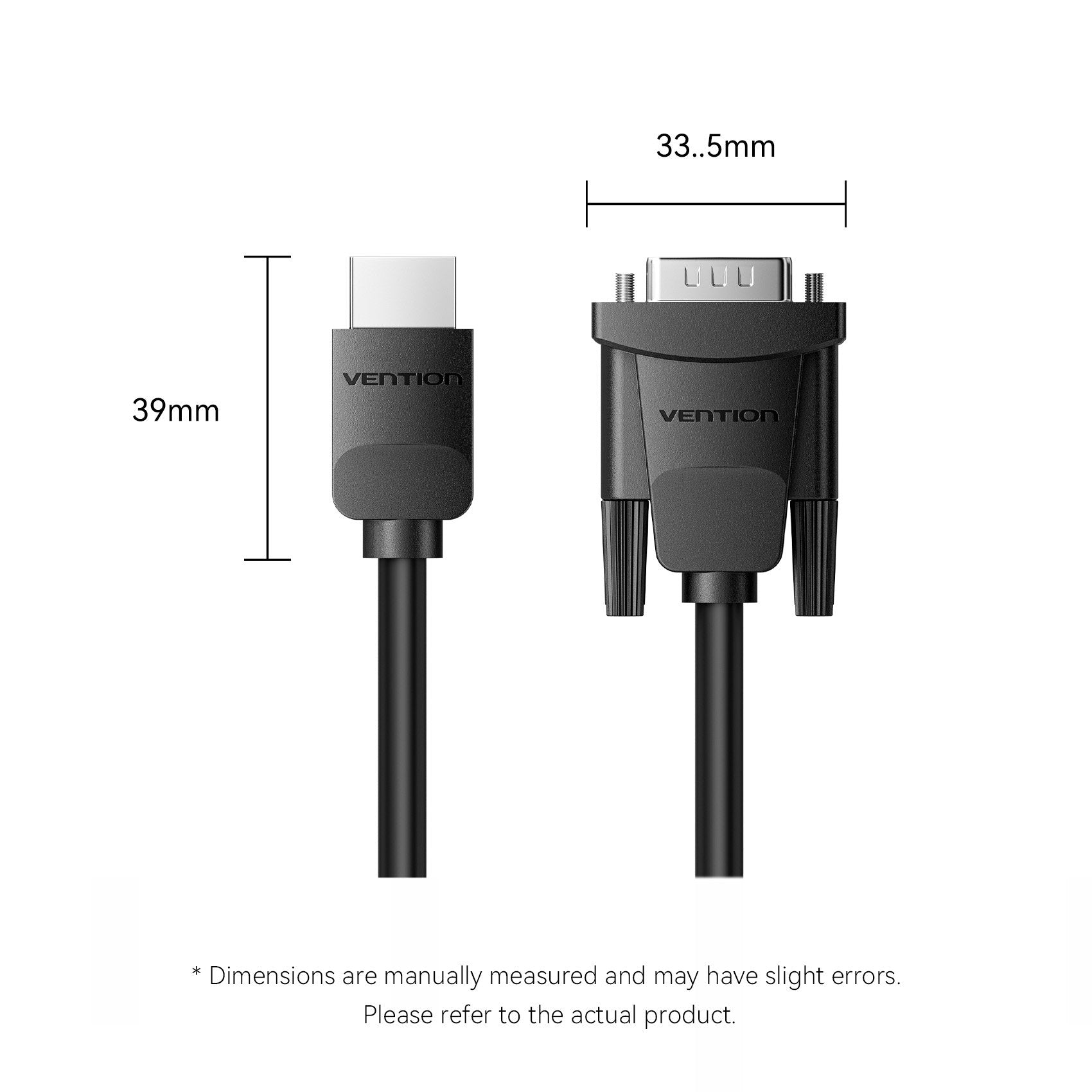 Vention HDMI-A Male to VGA Male Cable 3.0m Black ABMBI