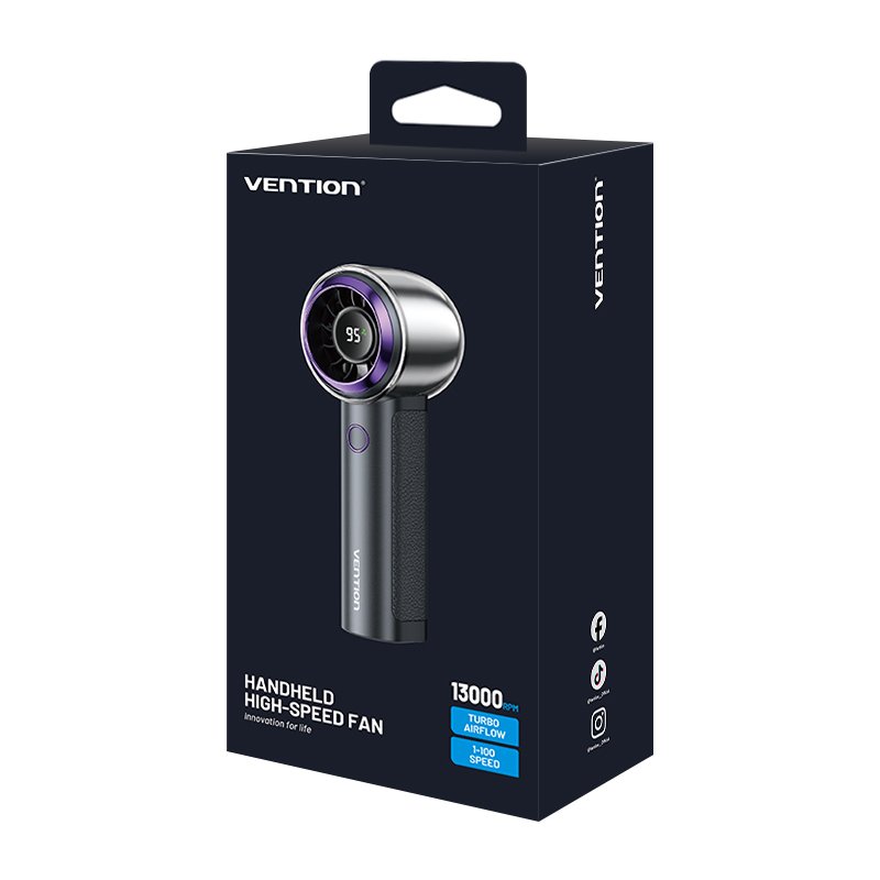 Vention Fan Portable & Adjustable High-Speed with Display PBBV0