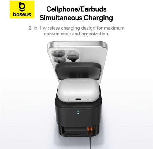 Baseus Charger Desktop Wireless 25W MagPro 2-in-1 Black