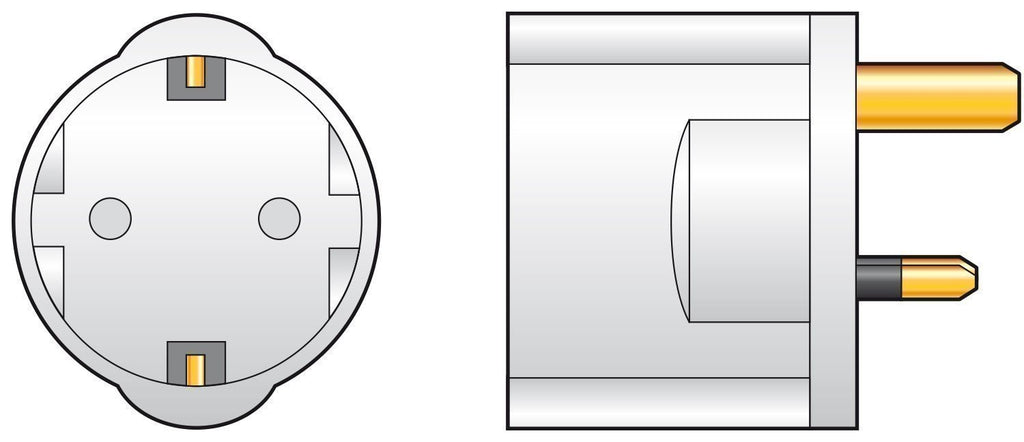 Mercury European Schuko to UK Adapter 429.829UK