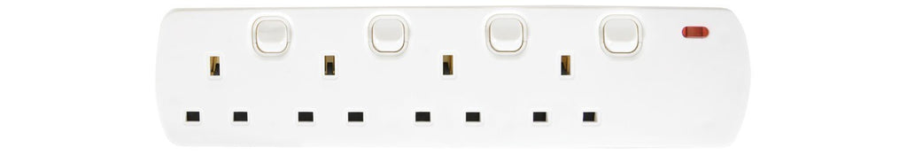 Mercury 4 Gang Switched Extension 2.0m 430.007UK