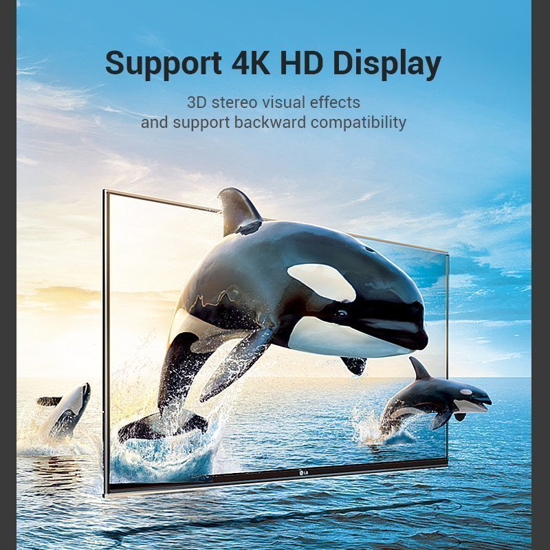 Vention HDMI Adaptor Male to Female 270 Degree RA AINB0