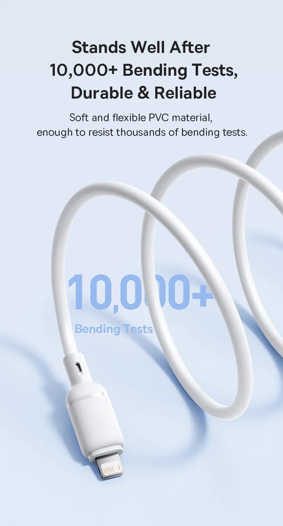 Baseus Cable Lightning to USB-A Silky Series 1.0m White