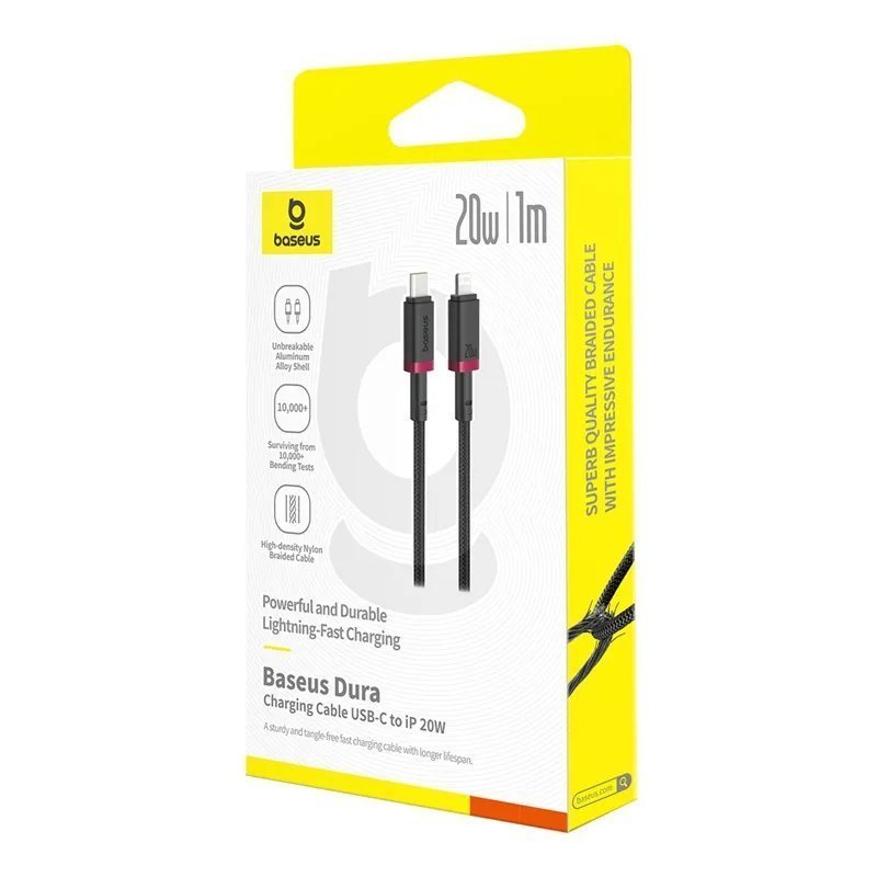 Baseus Cable Lightning to USB-C Dura Series Braided 2.0m Black