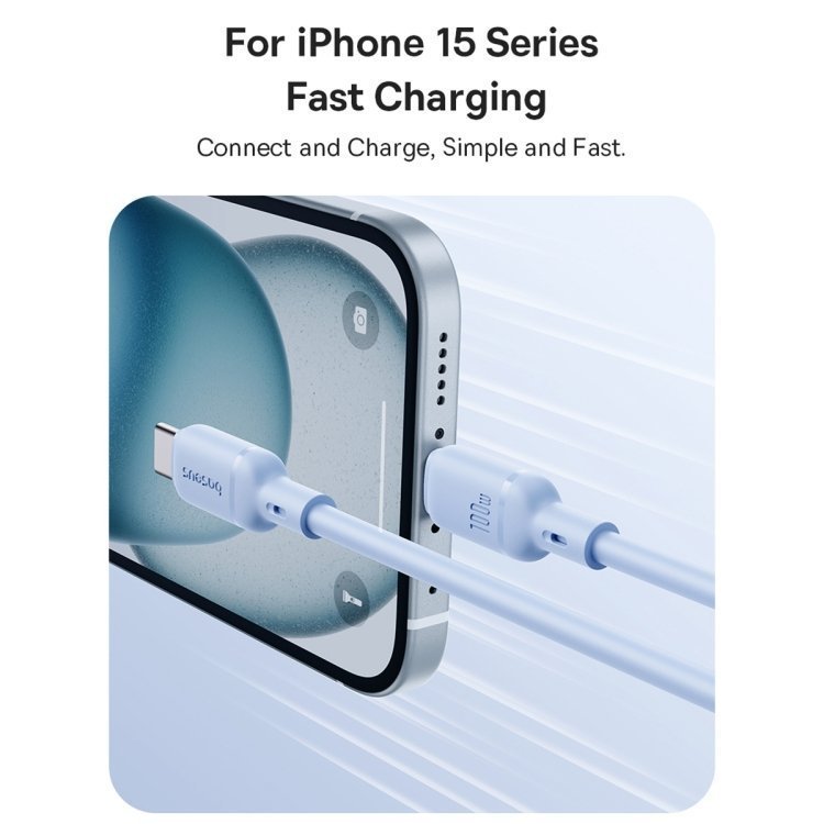 Baseus Cable USB-C to USB-C Silky Series 1.0m 100W White