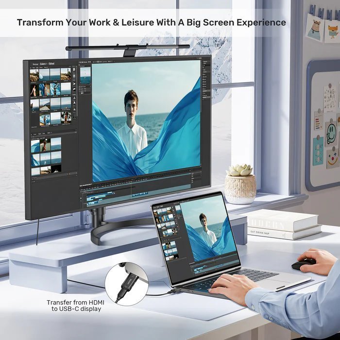 Unitek HDMI Female to USB-C Male Adaptor 4K V1187B