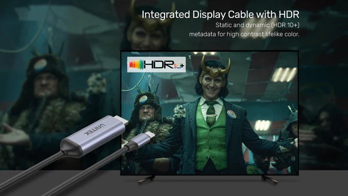 Unitek Converter USB-C to HDMI Cable 8K60Hz 1.8m V1423B