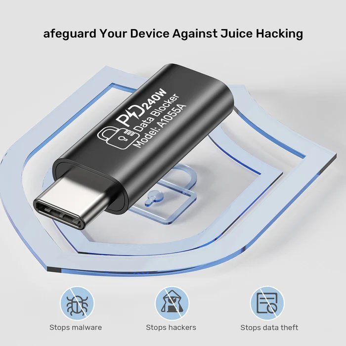 Unitek USB-C Data Blocker Support Charging 48V5A (2 pack) A1055A