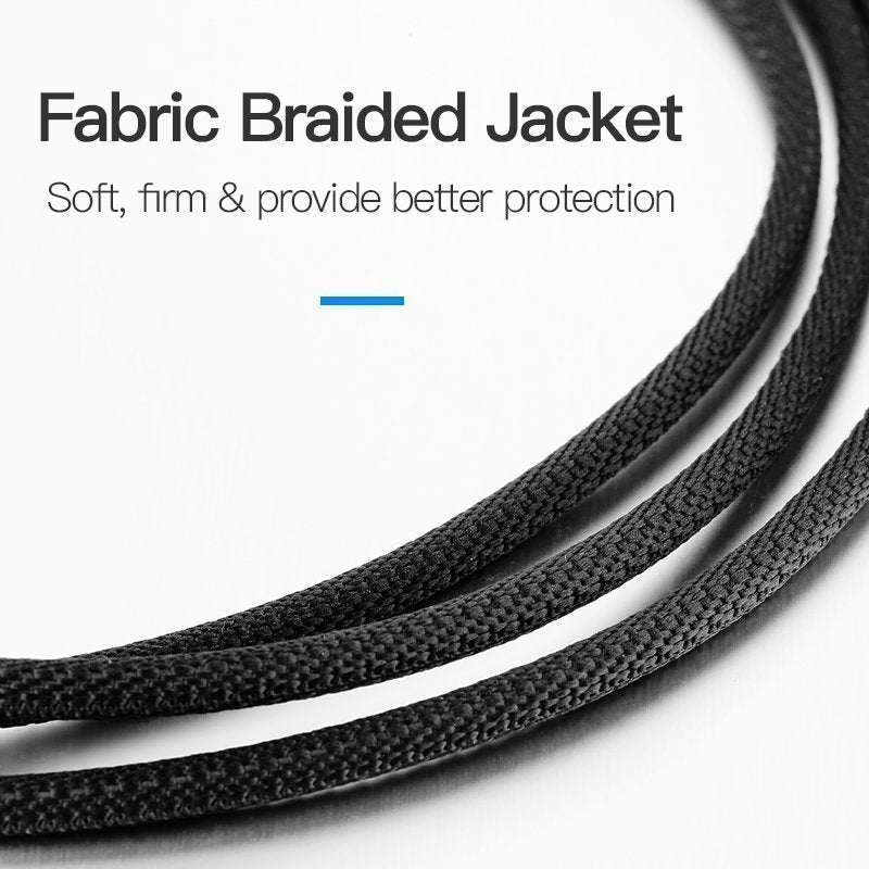 Vention AUDIO 3.5mm M-M Cable Braided Metal 1.5m BAGBG