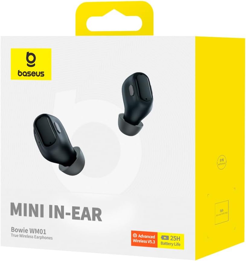 Baseus Headphones In Ear TWS Encok WM01 Black