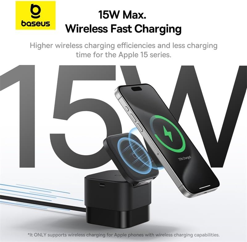 Baseus Charger Desktop Wireless 25W MagPro 2-in-1 Black