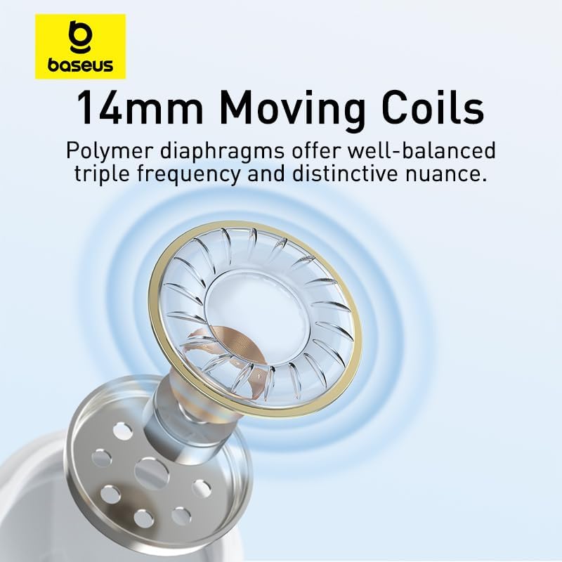 Baseus  Earphones Wired Type C Encok CZ17 White