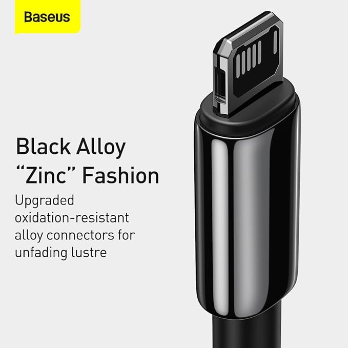 Baseus Cable Lightning to USB-A Tungsten Gold 1.0m Black
