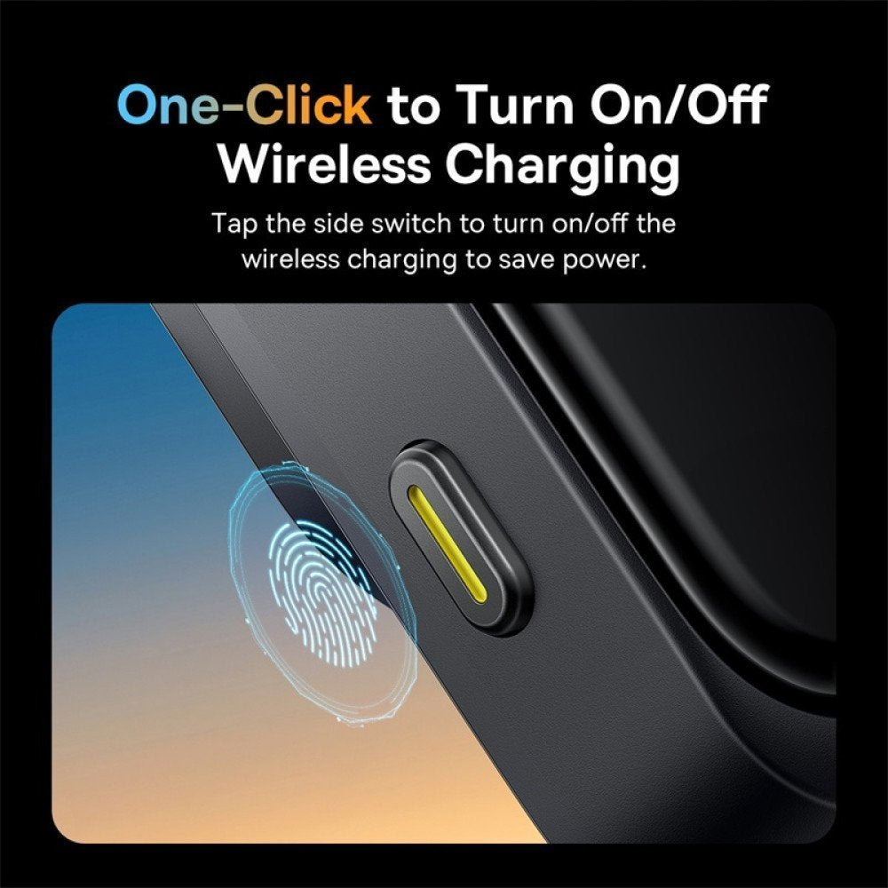 Baseus Car Charger Wireless AirVent  Wisdom Pro Auto Coil Alignment 15W Black