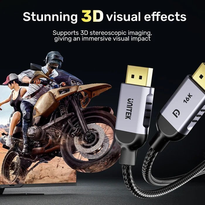 Unitek  DisplayPort 2.1 Cable 8K 120Hz 2.0m
