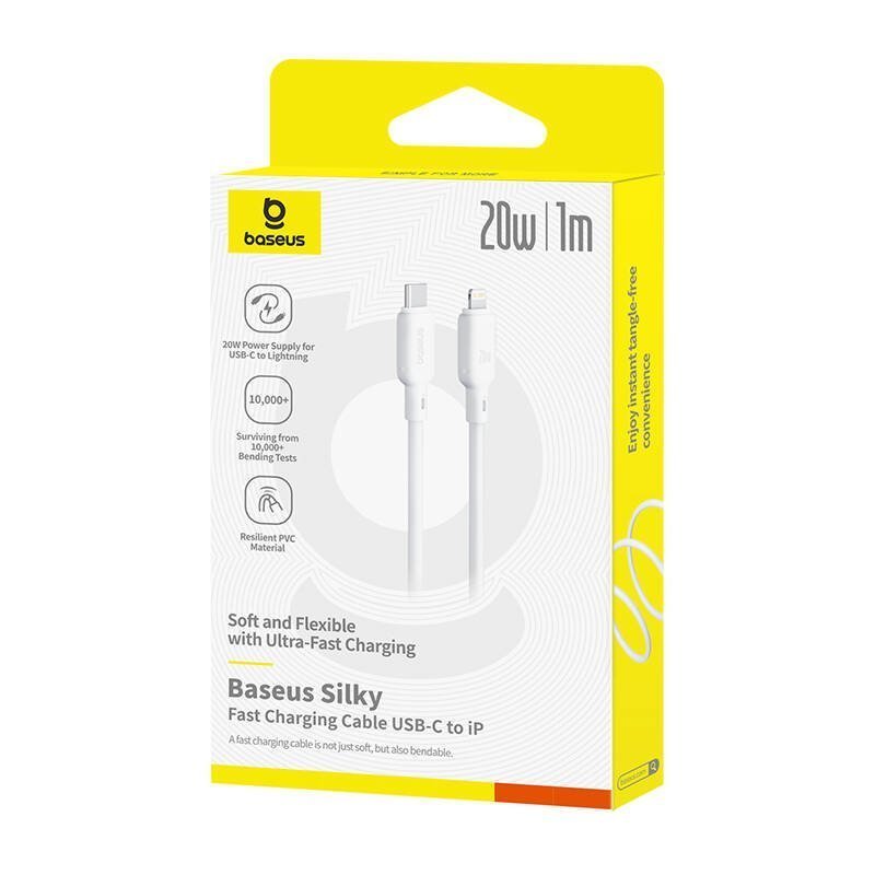 Baseus Cable Lightning to USB-C Silky Series 2.0m White