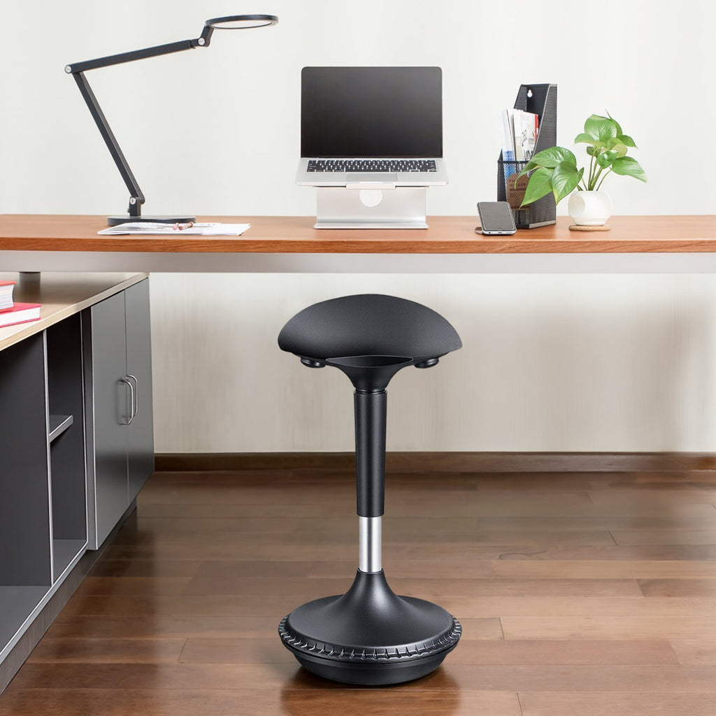 Lumivida Office Stool Ergonomic with Height Adjustale Fabric Upholstered Seat CH04-1