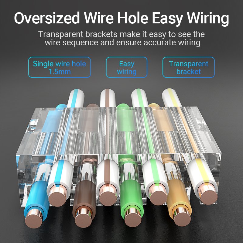 Vention NETWORK Connectors CAT6A UTP Modular Plug IDGR0-50 (50 Pack)