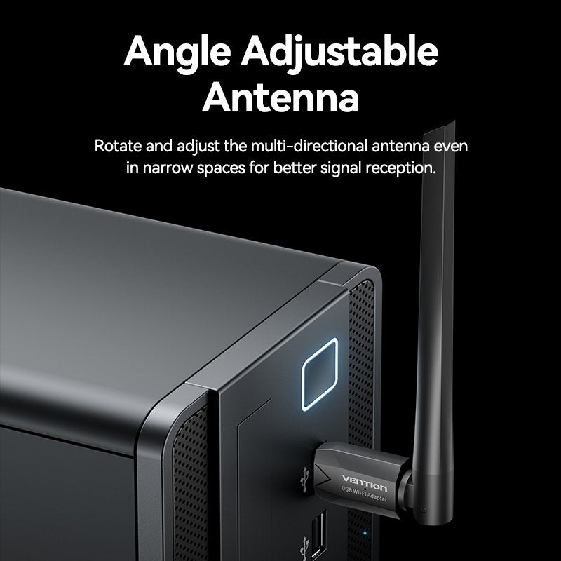 Vention NETWORK USB WiFi & Bluetooth Antenna AC650 Dual Band KDUB0