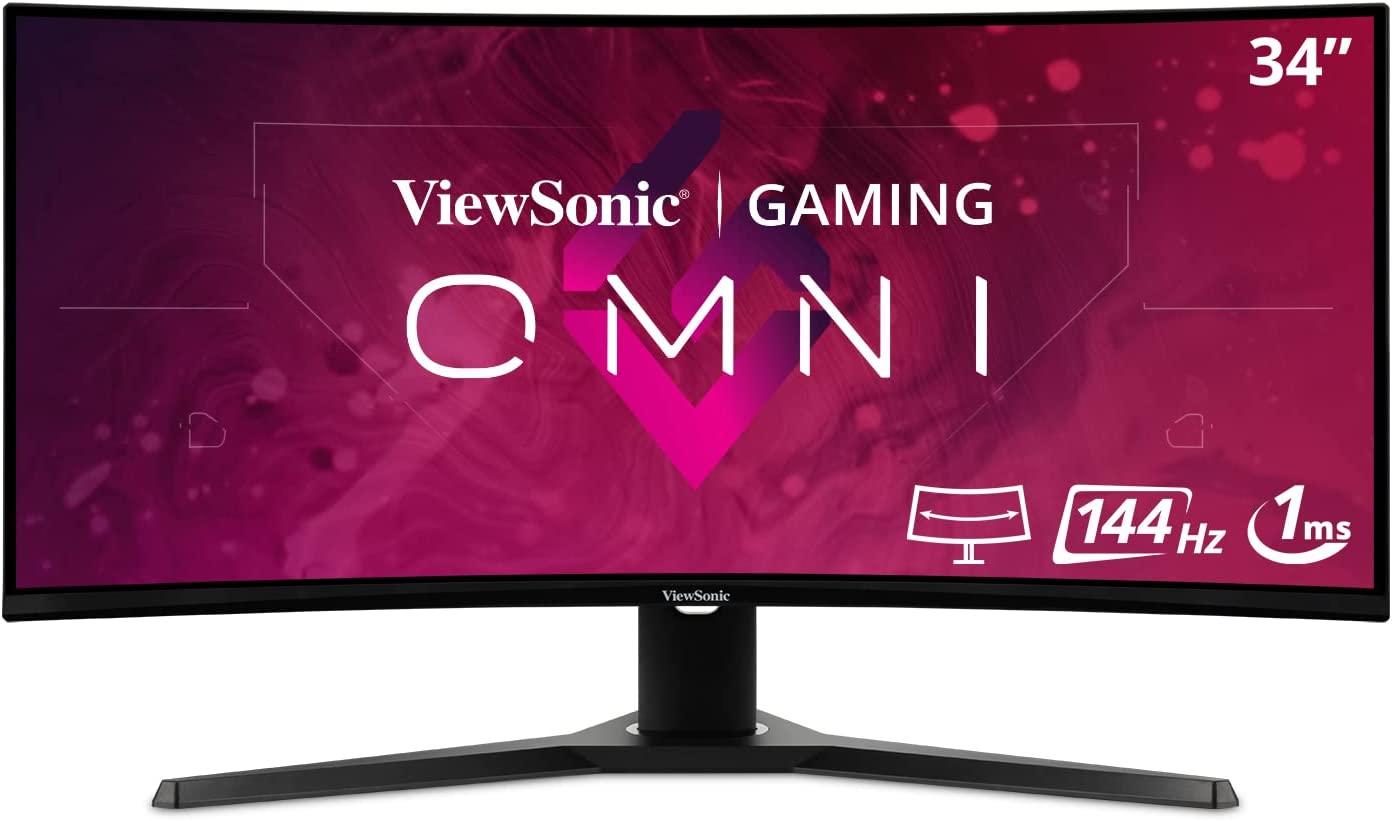 Viewsonic OMNI VX3418-2KPC Ultrawide Monitor 34” Curved 2K 144Hz