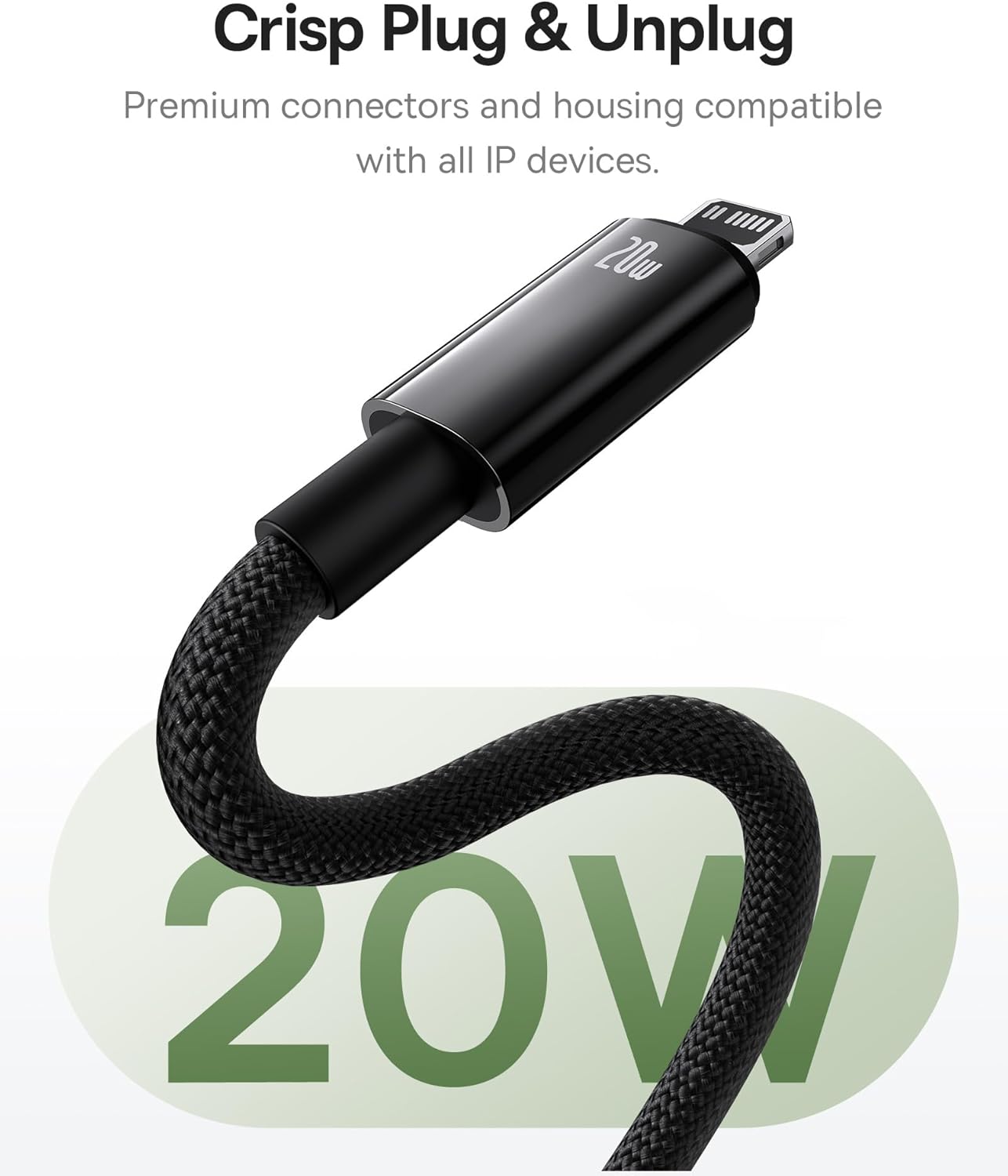 Baseus Tungsten Gold Magnetic Charging Cable Type-C to iP