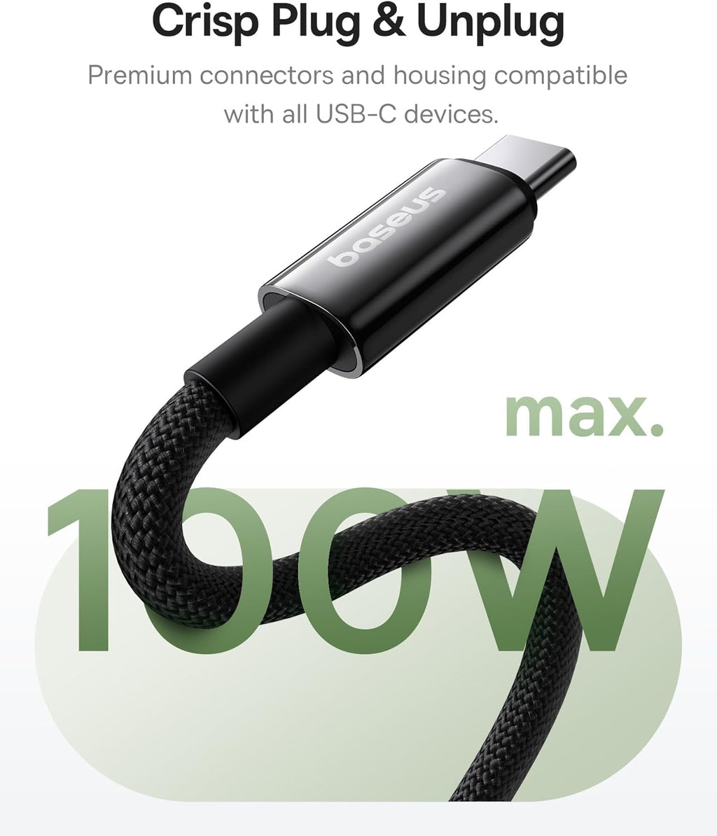 Baseus Cable USB-C to USB-C Tungsten Gold Magnetic Charging Cable 1.0m