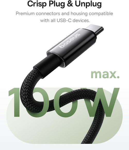 Baseus Cable USB-C to USB-C Tungsten Gold Magnetic Charging Cable 1.0m