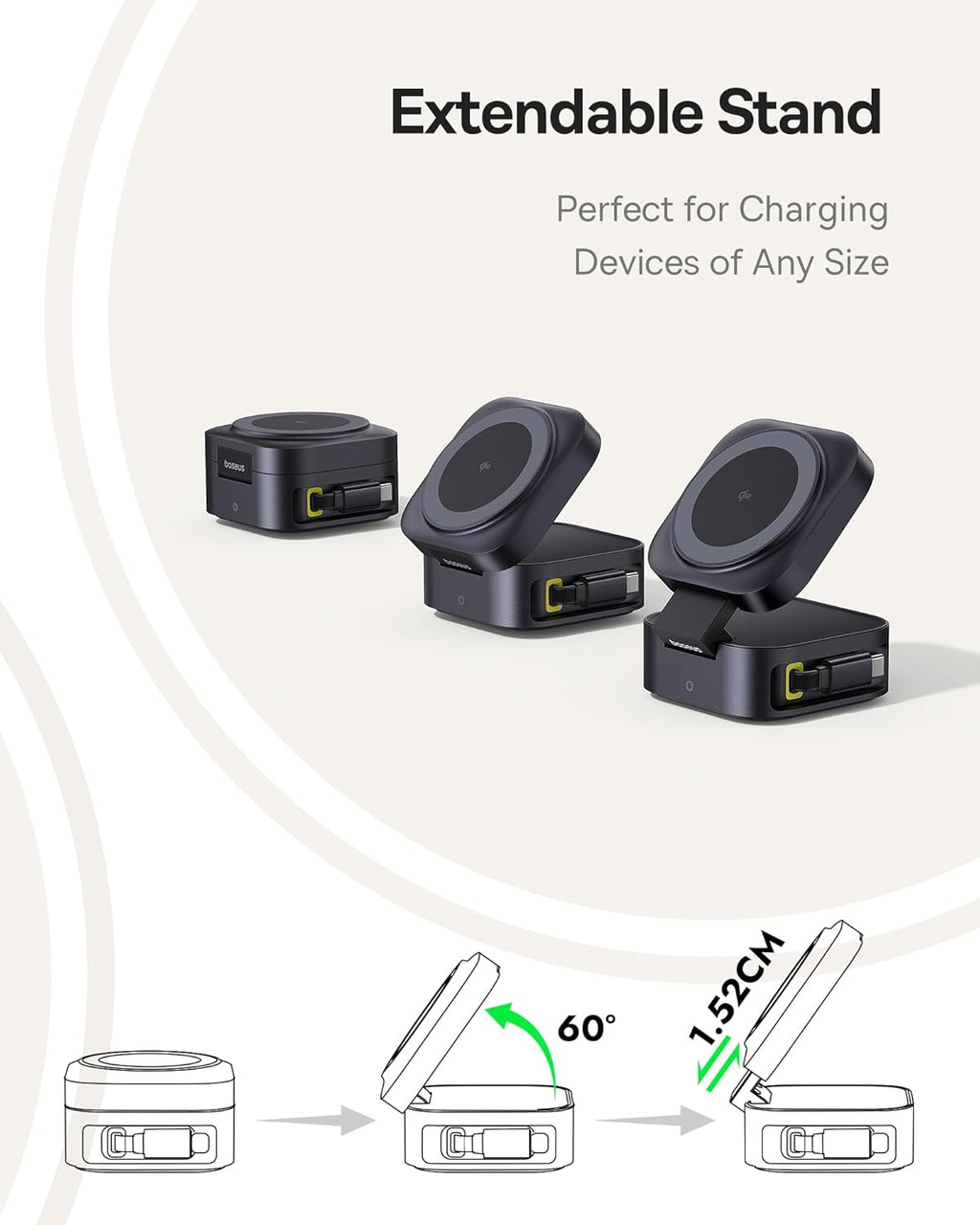 Baseus Charger Desktop Wireless+Wired 67W PicoGo Series