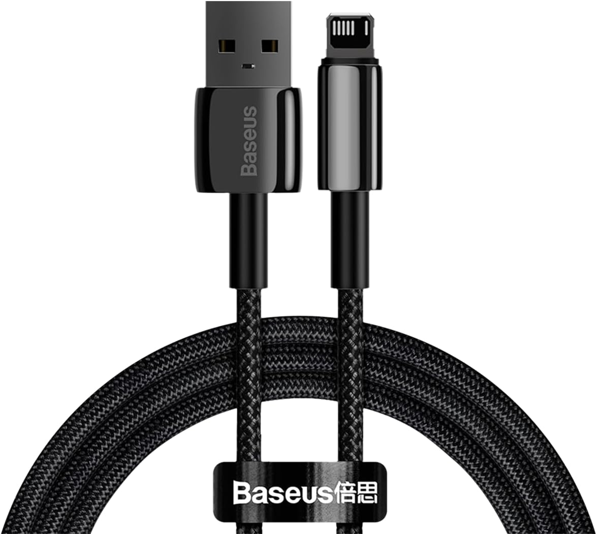 Baseus Cable Lightning to USB-A Tungsten Gold 1.0m Black