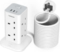 Tessan 8-Gang Extension 2 USB-A USB C 2m 13A TPS03-UK-C